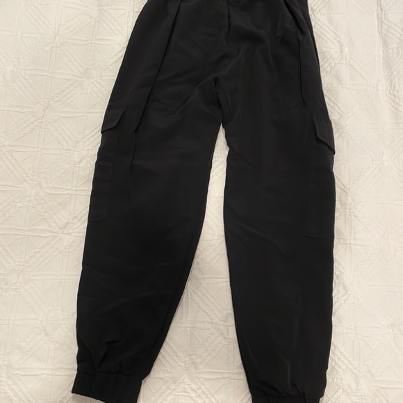 Zara Silk Cargo Pants - Picture 2 of 3